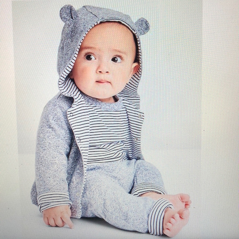 Baby Gap Reversible bear hoodie w/ matching pants